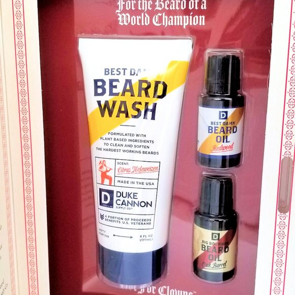 Duke Cannon The Beard That Stole Christmas Beard Wash Gift Set for Men - Picture 3 of 8
